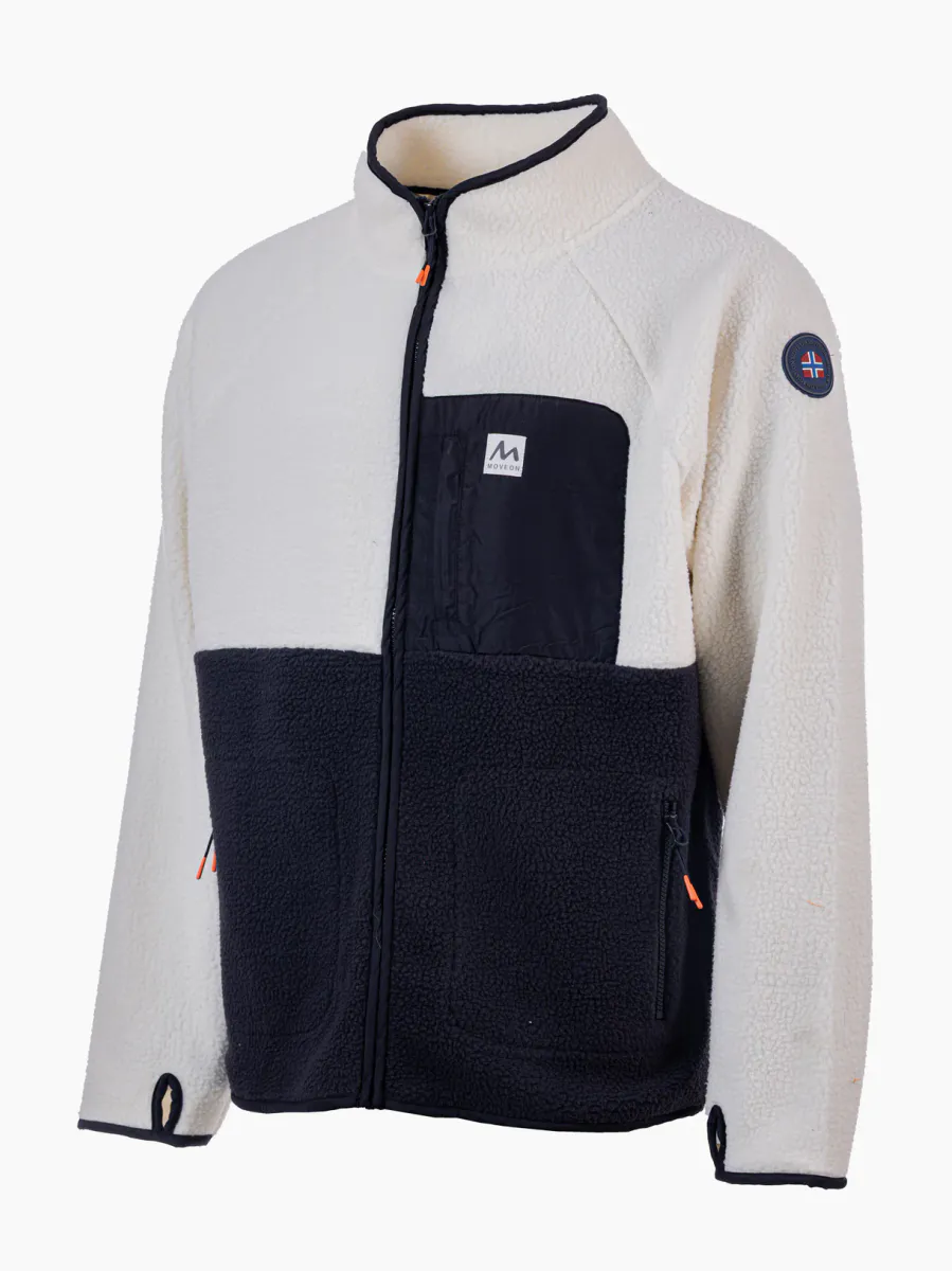 Move On Uvdal Fleecejakke - Offwhite/Marine Herre