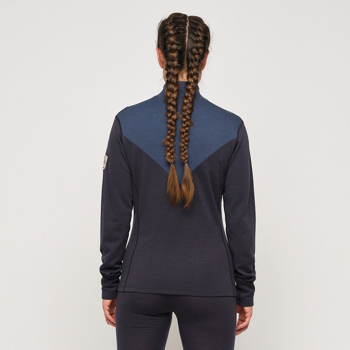 Skogstad Tindefjell, half-zip Merinoullgenser Parsian Night Dame