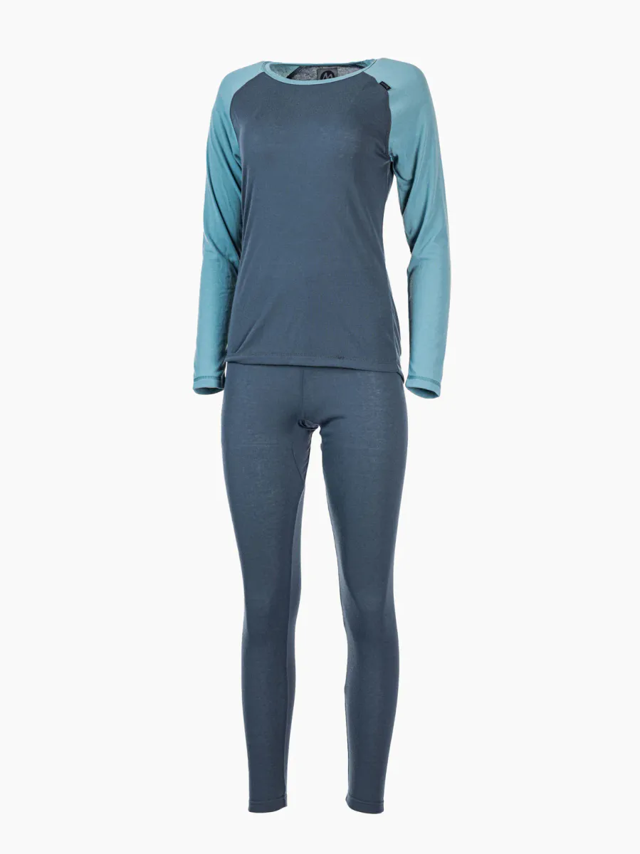 Move On Norefjell Superundertøy Iron Blue/soft green Dame
