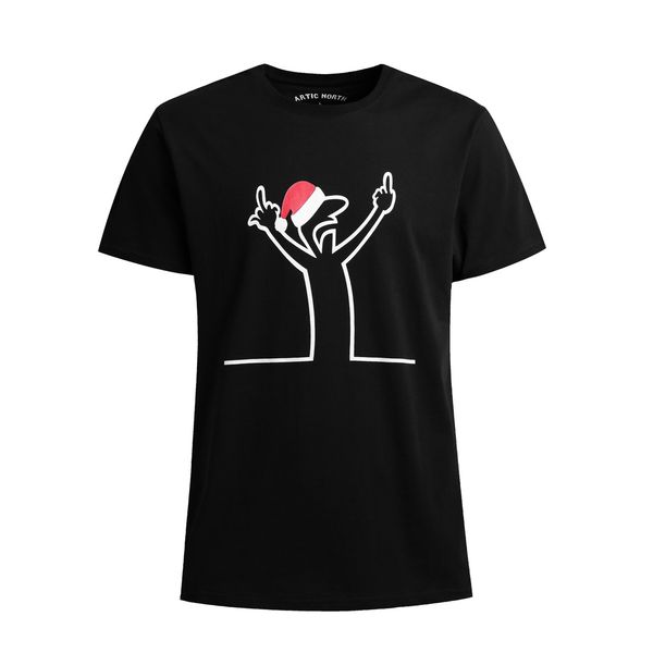 Hovedbilde Artic North Streken Bad Santa Black T-skjorte herre
