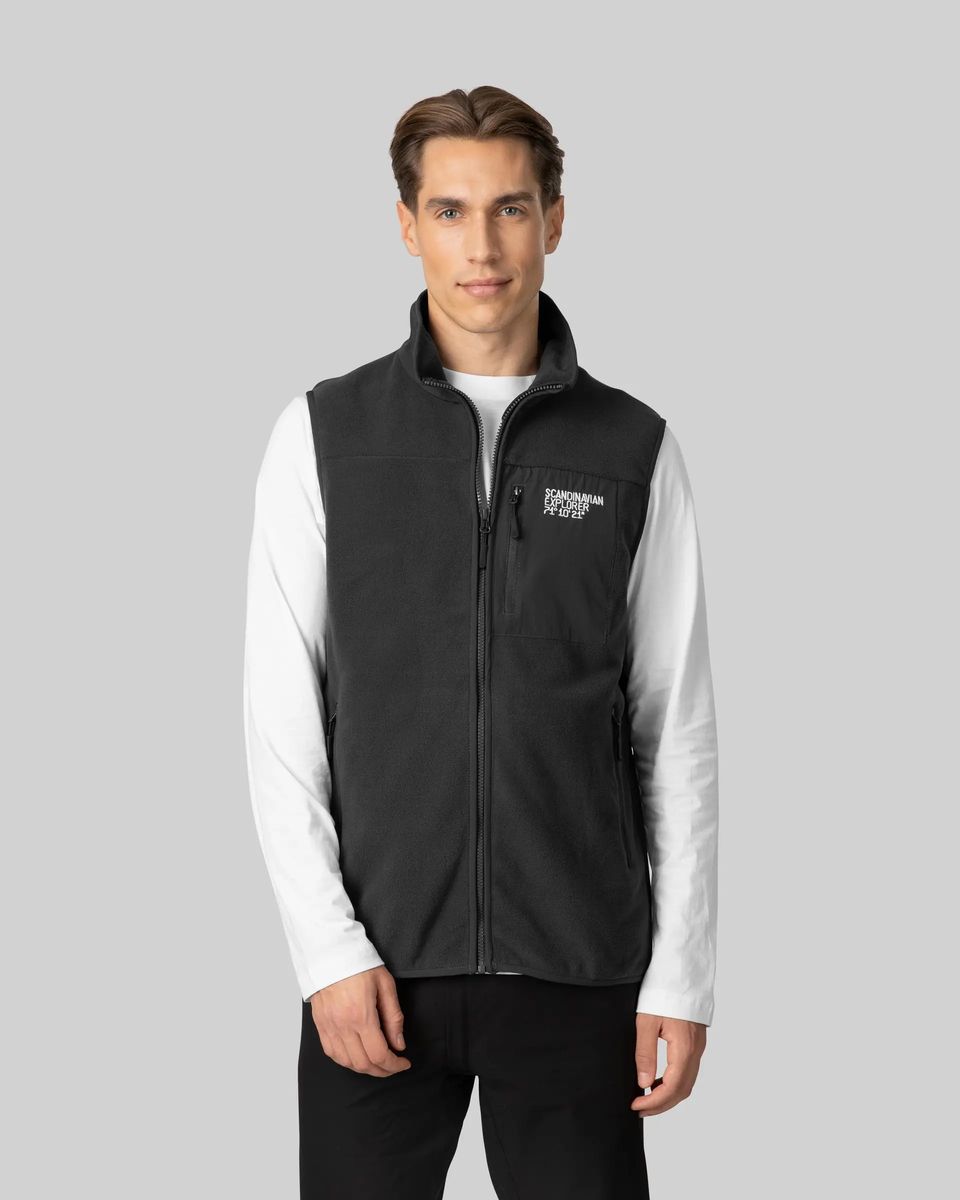 Scandinavian Explorer Fleecevest - Grey Herre