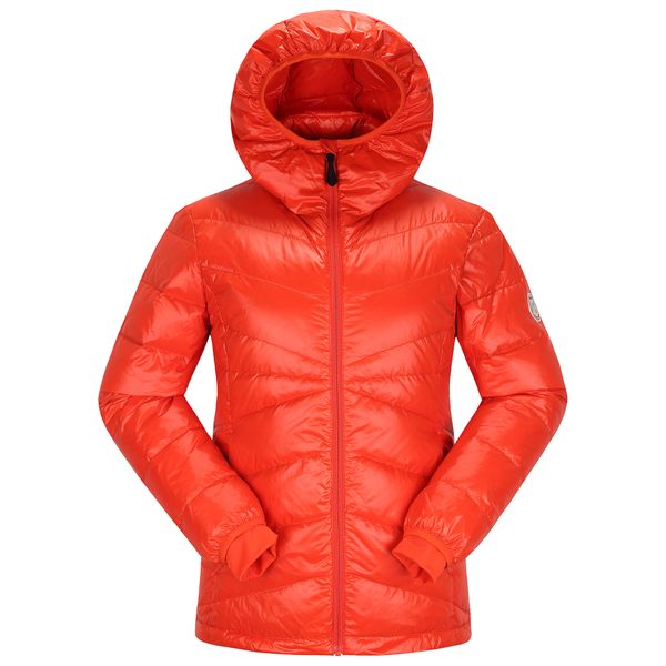 Hovedbilde Skogstad W Sølvdøyna Light dunjakke Tomato Shiny dame