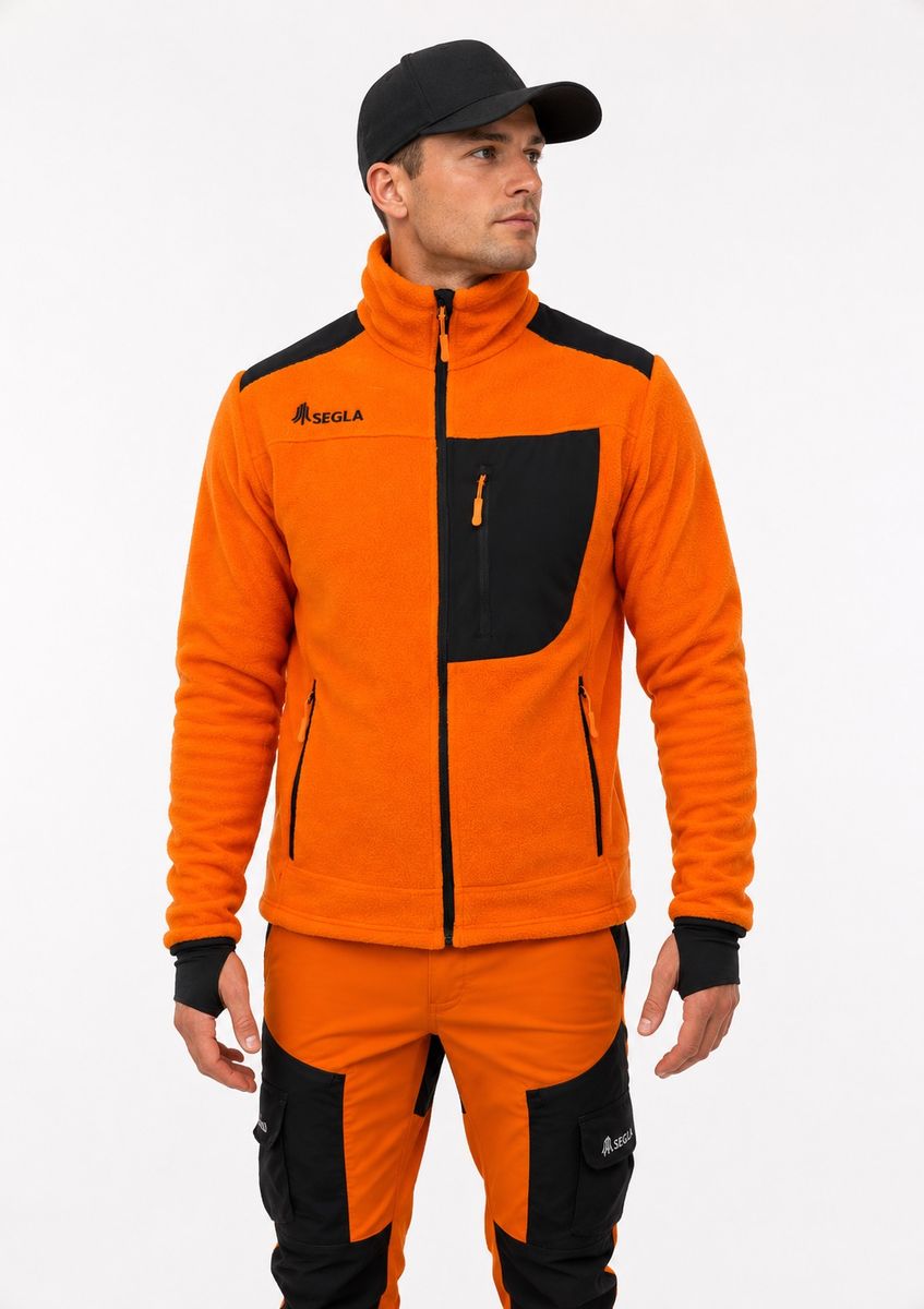Segla Kyle Arctic Thermo Fleecejakke V2 Oransje/Sort