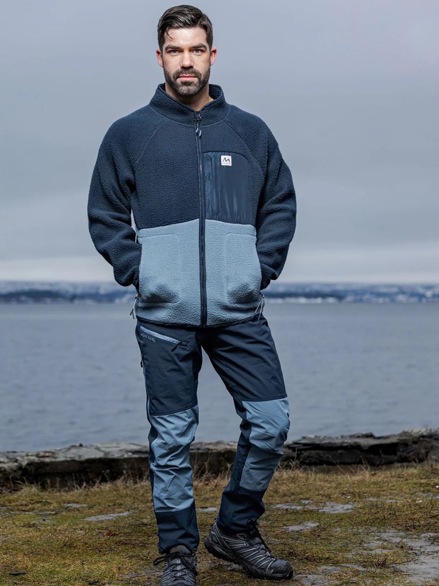 Uvdal fleecejakke herre Marine/Gråblå