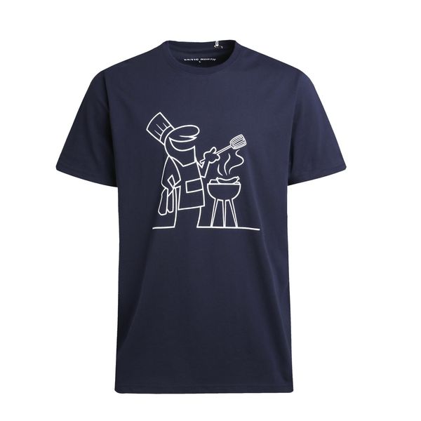 Hovedbilde Artic North Streken BBQ Navy T-skjorte herre