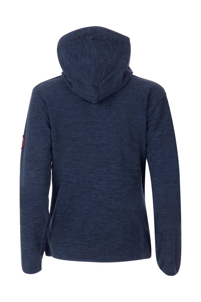 Geilo Fleecejakke Mood Indigo Med Hette Dame
